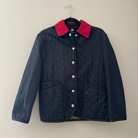 BURBERRY Black Vintage Dranefeld Jacket Size Small - Picture 7 of 17